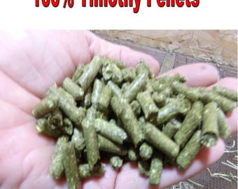 1 Pound  Of Timothy Pellets Sold By The Pound 100% Timothy Hay