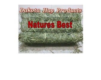 6 LBS.Dakota Hay Products Natures Best! Great New Crop Timothy Certified Hay! Great For Rabbits, Guinea Pigs Get 2 Bales! Good For All Pets!