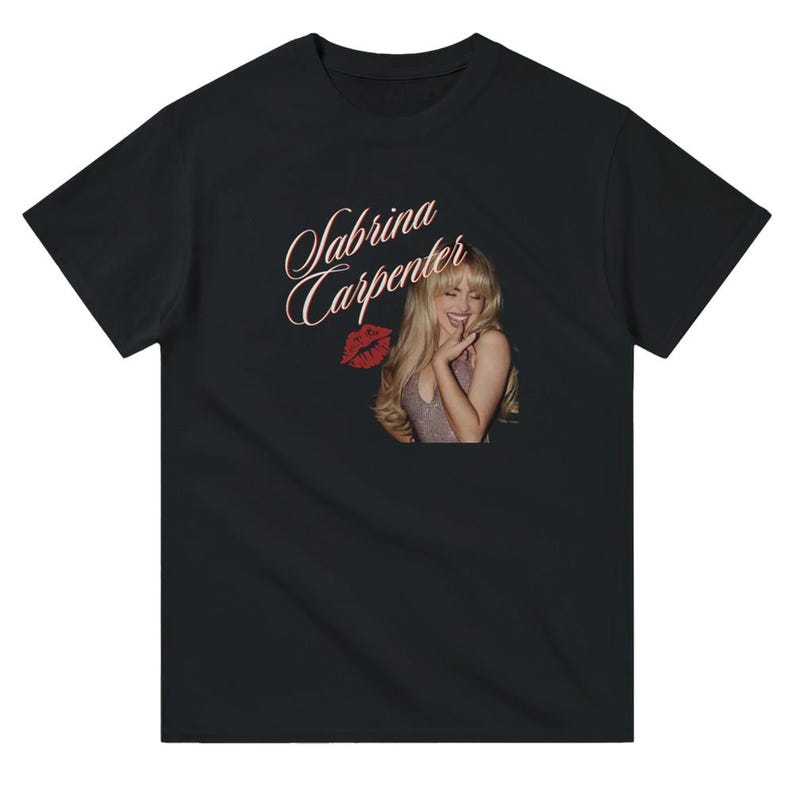T-shirt Sabrina Carpenter Merch - Coupe Oversize, Imprimé Streetwear Pour Hommes Et Femmes, Coton Confort