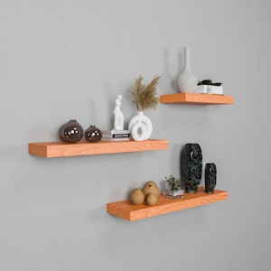 Mango Oxide Floating Shelves, Book Shelves, Wood Shelves, Custom Floating Shelves, Farmhouse Shelves, Laundry Room Shelves, Bedroom Shelf