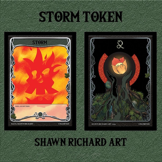 Storm - Token - MTG Themed - Etsy
