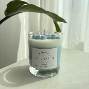 Cloud Candle - handmade soy wax candle - boho decoration - children's room - hand-poured - gift idea