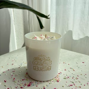 Birthday Candle - Birthday Candle - Gift - Happy Birthday Candle - vegan - handmade - scented candle - soy wax
