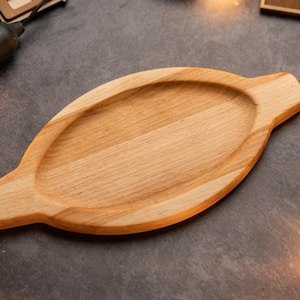 Ovaal houten bord voor vleeswaren, dienblad, serveerschaal voor kaas en vlees, rustiek keukendecor, broodbord, verjaardagscadeau voor moeder