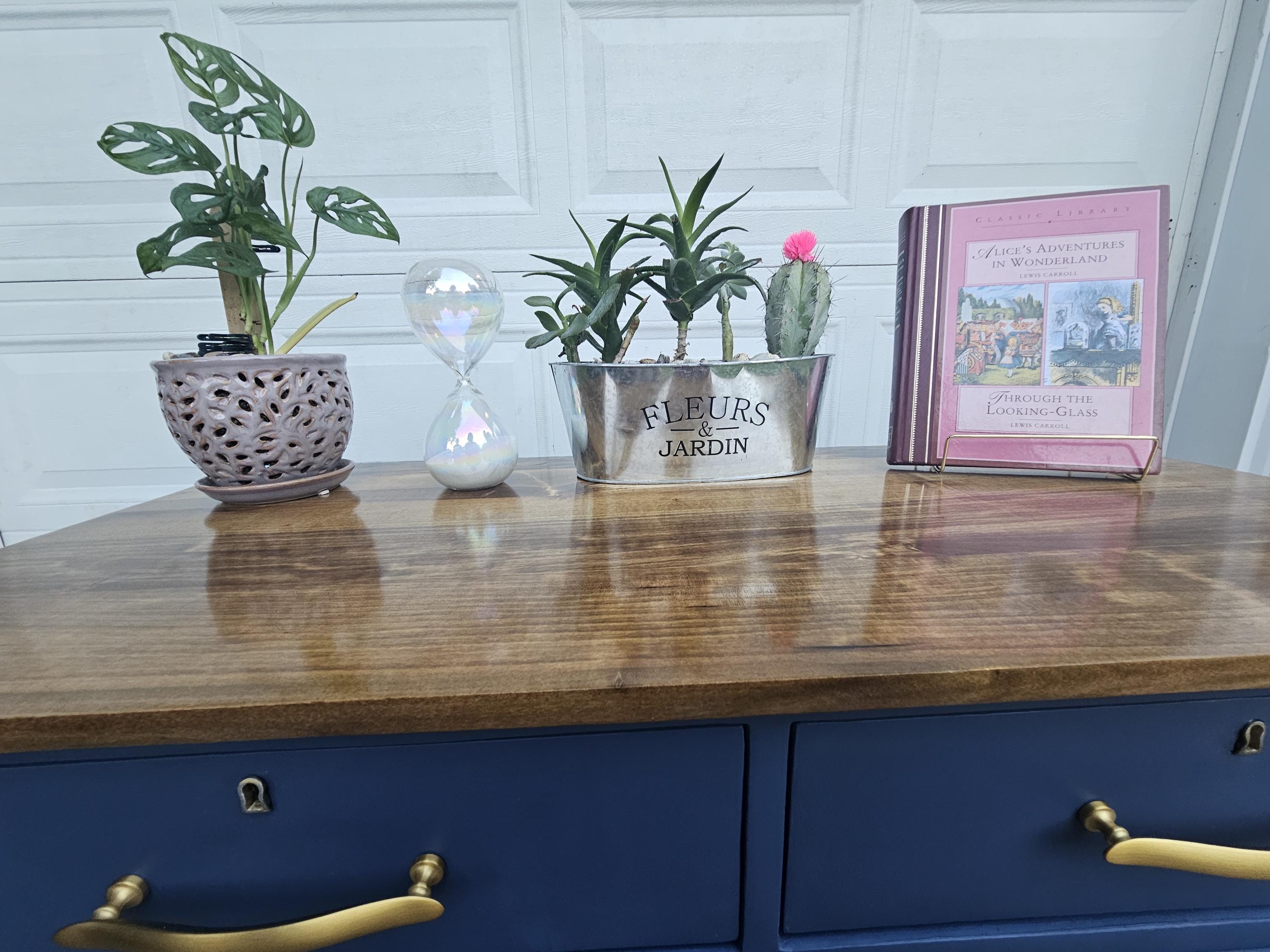 RARE beautiful walnut antique dresser one of a kind