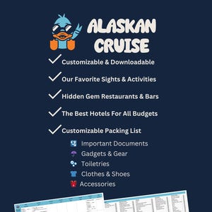 Customizable Alaska Cruise Itinerary Download