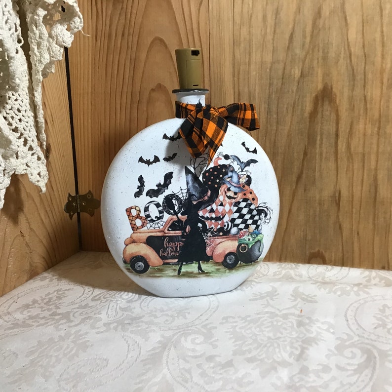 Halloween lighted decor Halloween witch Halloween lights Etsy