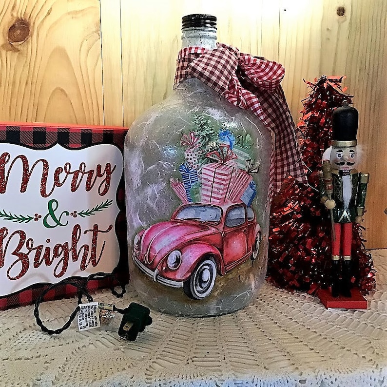 Christmas decor holiday decorations Christmas lights Christmas decorations bottle with lights Christmas lamp farmhouse Christmas