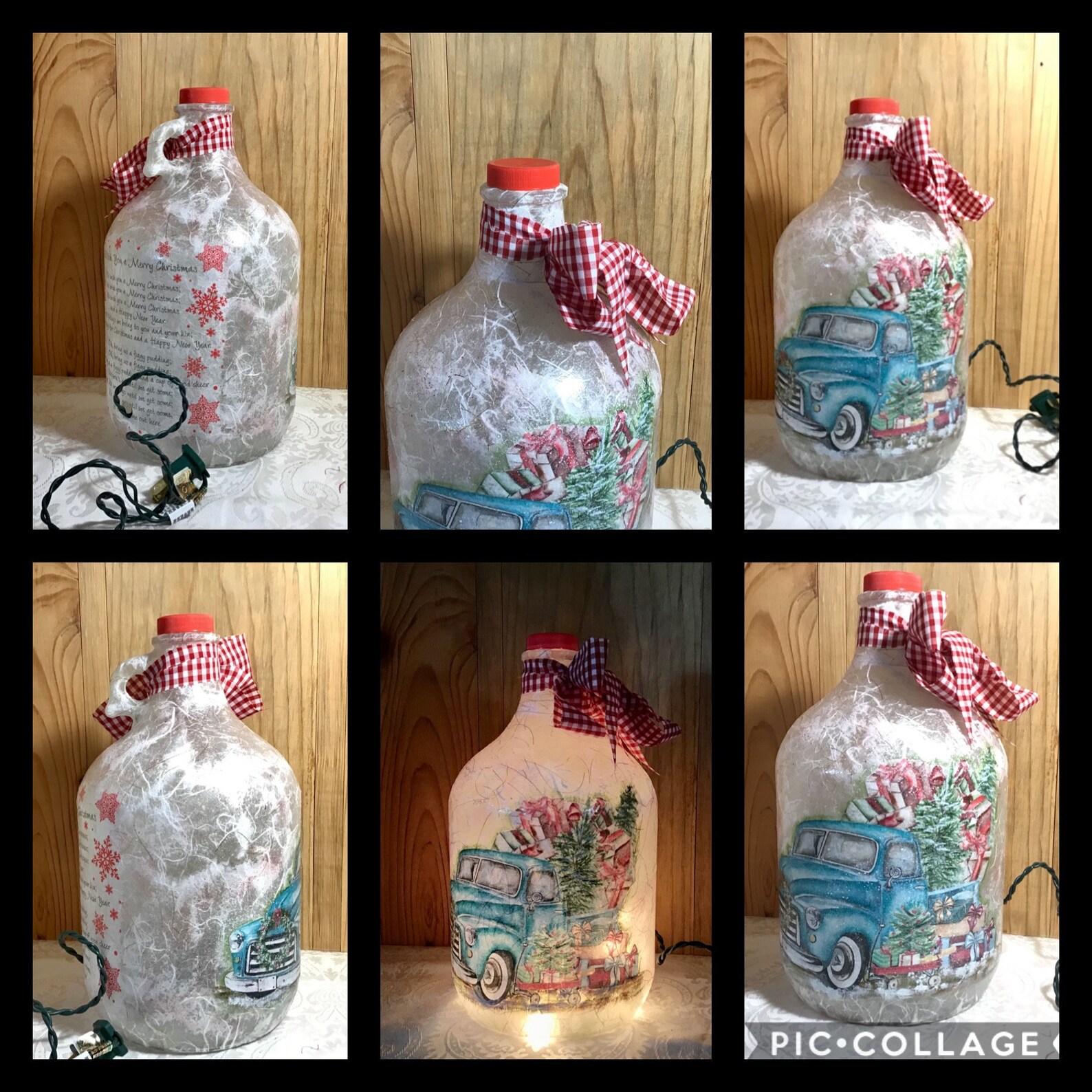 Little red truck glitter christmas ornament farmhouse rustic Christmas truck red truck for Christmas Christmas | Etsy