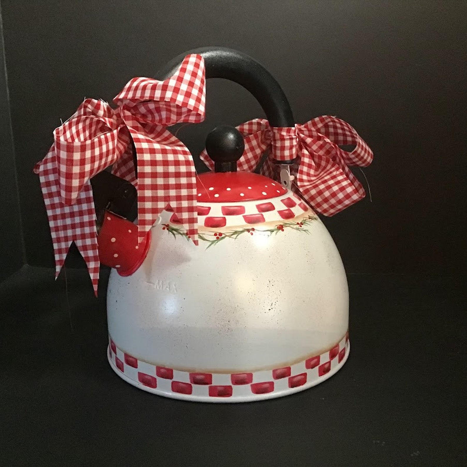 Snowman Tea Kettle Hand Painted Tea Kettle Farmhouse Etsy