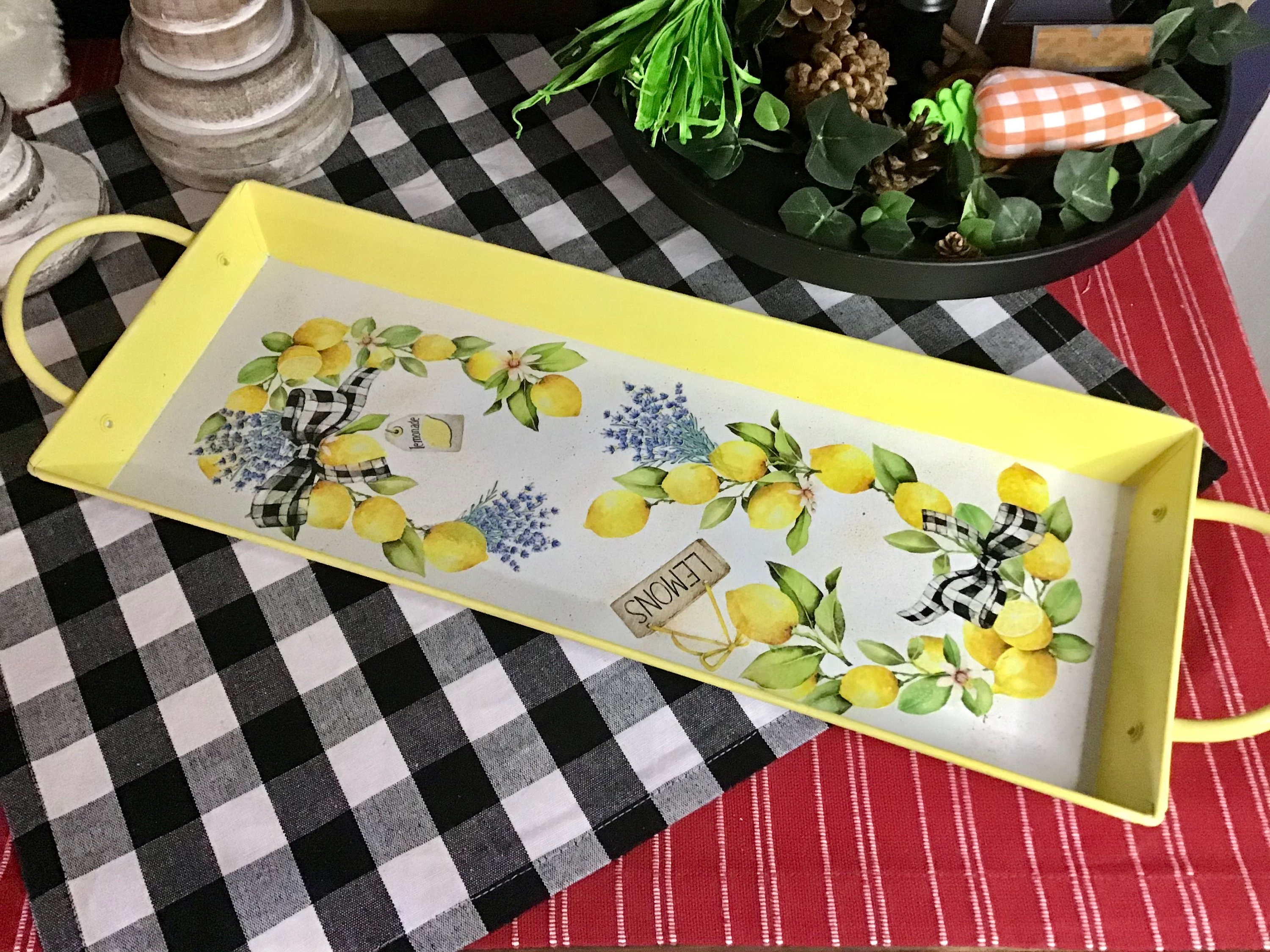 Decoración de cocina de limón decoración del hogar de limón | Etsy