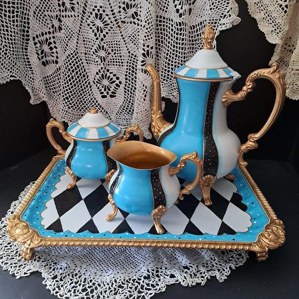 Silver Tea Set - Etsy