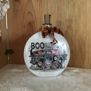 Halloween lighted bottle witch decor gothic spooky decorations, Halloween decorations, trick or treat  party home fall gift fairy lights