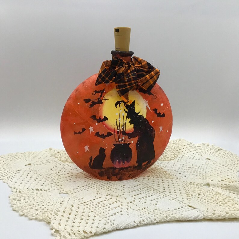 Halloween Lighted Decor Halloween Witch Halloween Lights Etsy