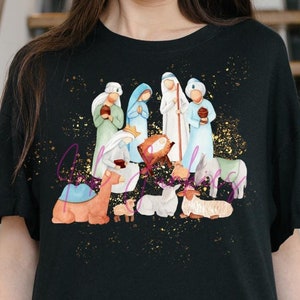 Nativity PNG Digital Design PNG, Christmas, Nativity Scene, Digital Download