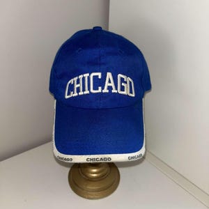Blue Vintage 90s Chicago Hat – Retro Chicago Baseball Cap, Classic 90s Streetwear, Vintage Windy City Sports Hat Christmas present