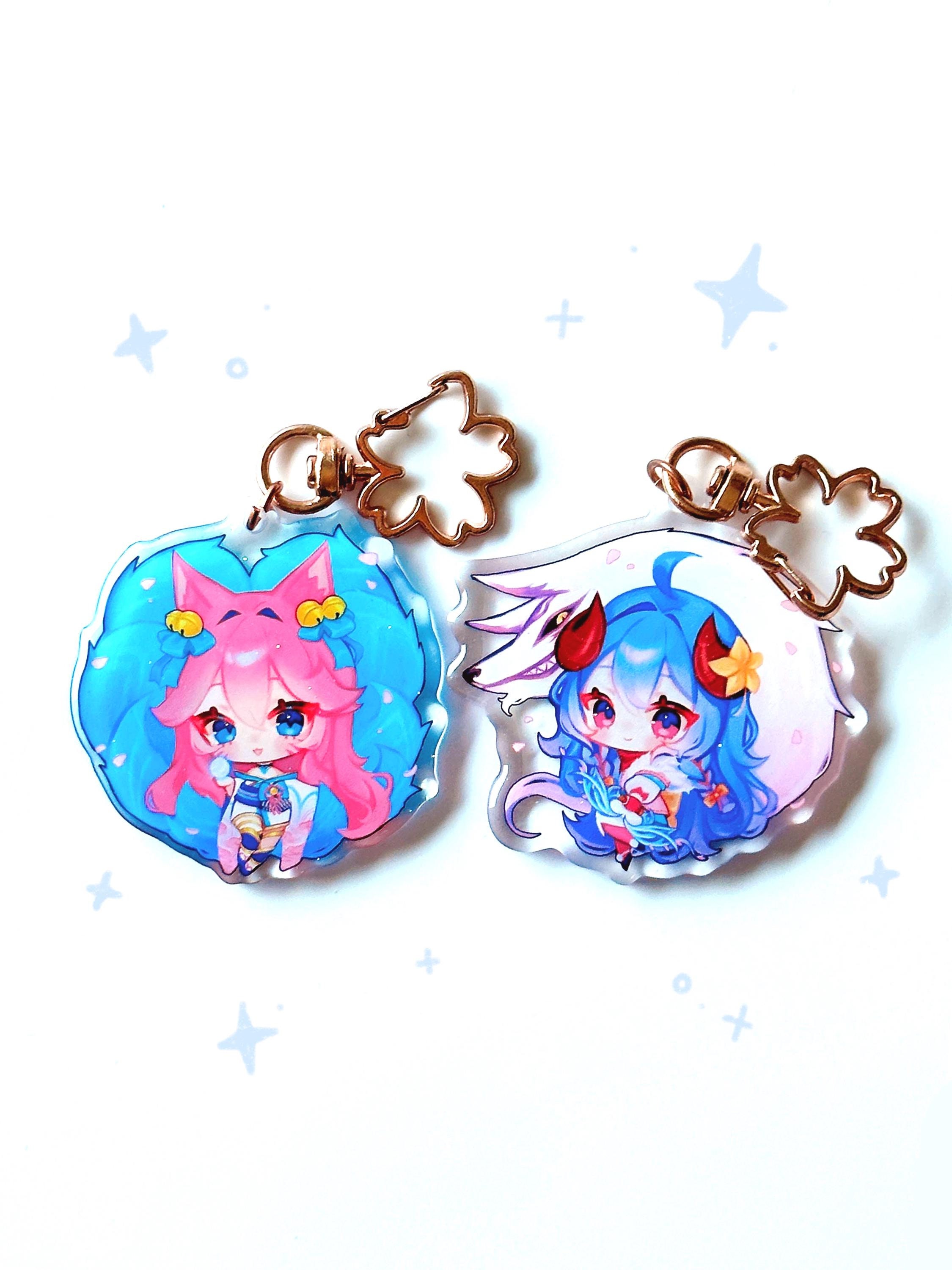 Kindred Key Chain Spirit Blossom Acrylic Keychain | Ahri, Kindred | League of Legends ...