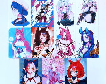 League of Legends SMALL Print | Ahri, Aurora, Briar, Cait, Irelia, Jinx, Nami