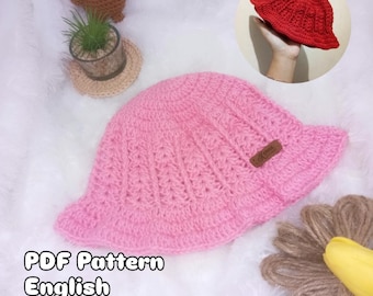 Crochet Baby Bucket Hat Pattern (PDF)