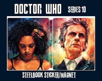 Doctor Who Series 10 Steelbook Cover - Gloss Sticker or Magnet