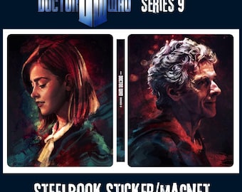 Doctor Who Series 9 Steelbook-omslag - glanzende sticker of magneet