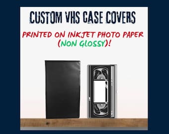 Custom VHS Cover - High-Quality, Inkjet Printed, No Gloss