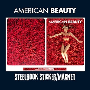American Beauty - custom steelbook magnet or sticker, gloss sticker paper, bluray, films, magnets, kevin spacey
