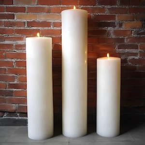 customizable sizes large candles, cylinder large candle, home decoration, scented large candles, modern interior design decor