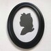 Black Oval Picture Frame 5x7" Real Wood SOLID BLACK