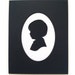 8x10 inch Black Mat with Oval Cut Opening