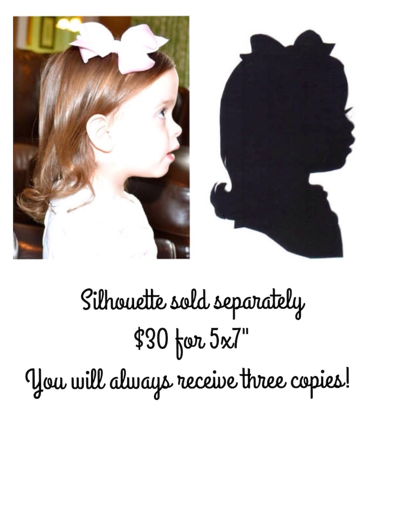 5x7 inch Silver Oval Wood Frame for Silhouettes