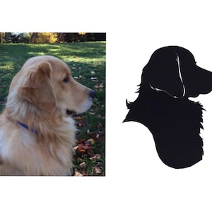 Custom Pet Silhouette Portrait 5x7”