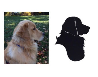 Custom Pet Silhouette Portrait 5x7”