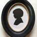 Silhouette Frame, Classic Disney Black Oval Silhouette Frame 5x7"