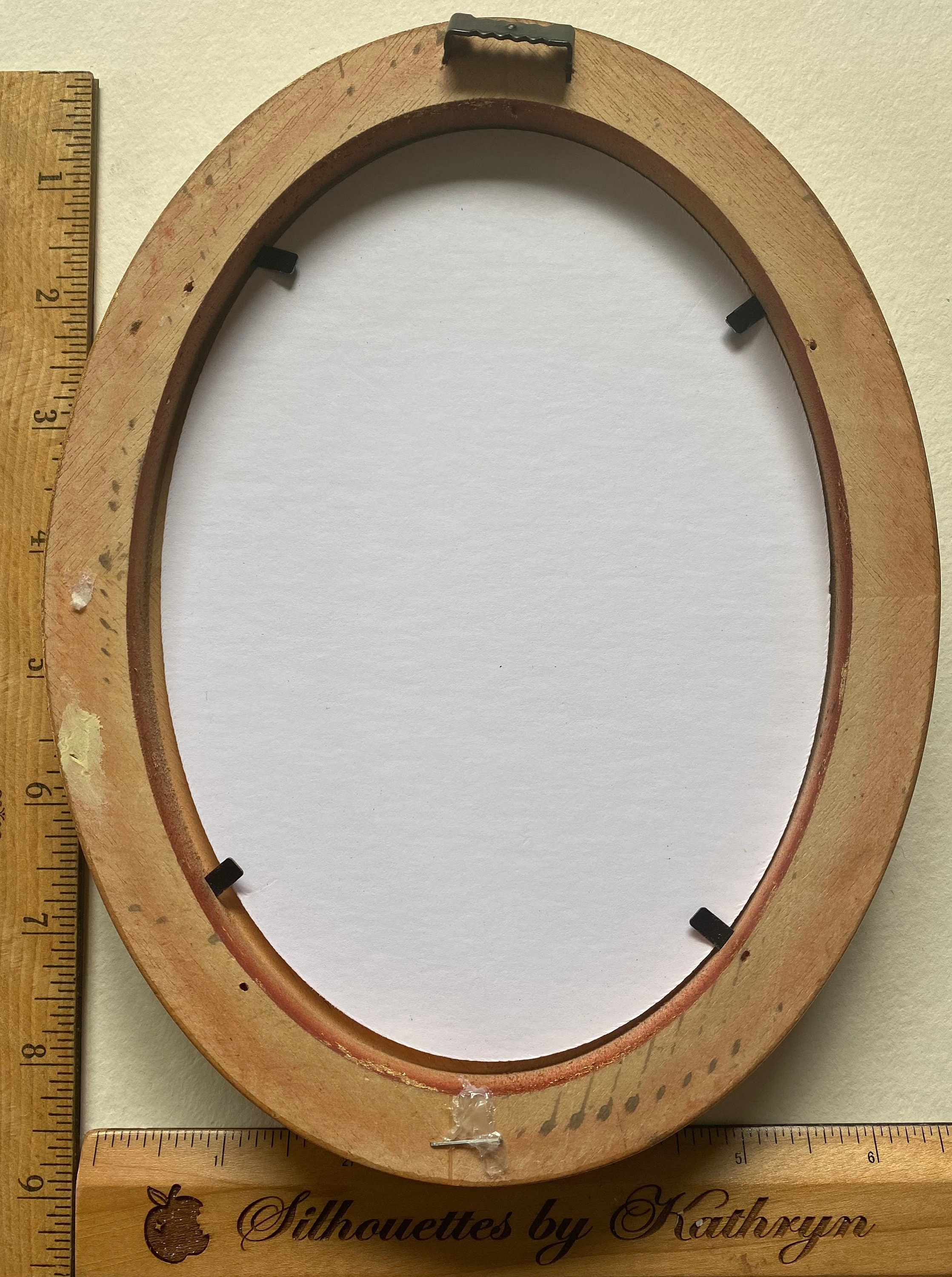 Frame Oval Picture Photo Inch Mounted 8X10 Wood Wooden Round 5X7