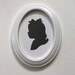 White Oval Picture Frame 5x7" Real Wood