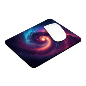 Gaming Mauspad, klein, Galaxy Print, Größe: 9 "x 7", ästhetisches Mauspad, Heimdekor, niedliches Schreibtischzubehör, Bürogeschenke, Schreibtischdekoration
