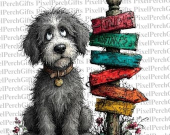 40+ Lazy Dog Watercolor Clipart Bundle PNG JPG Download