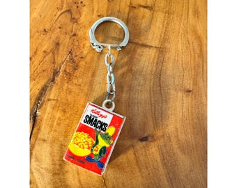 Rare Kellogg's Sugar Smacks Keychain Vintage Dig Em Frog Miniature Box Hong Kong