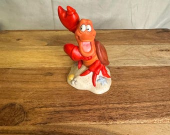 Disney Sebastian Figurine • Little Mermaid • Vintage • Under the Sea Collectible