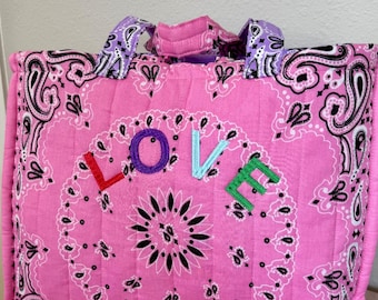 Bolsa Bandana Rosa | Bolsa de Ombro Boho