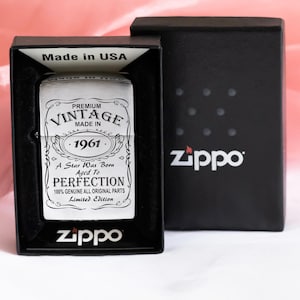 Custom ZIPPO LIGHTERS For Men Personalized Engraved Lighter Groomsmen Fathers Day Gifts for Dad Him Boyfriend Husband Birthday Wedding