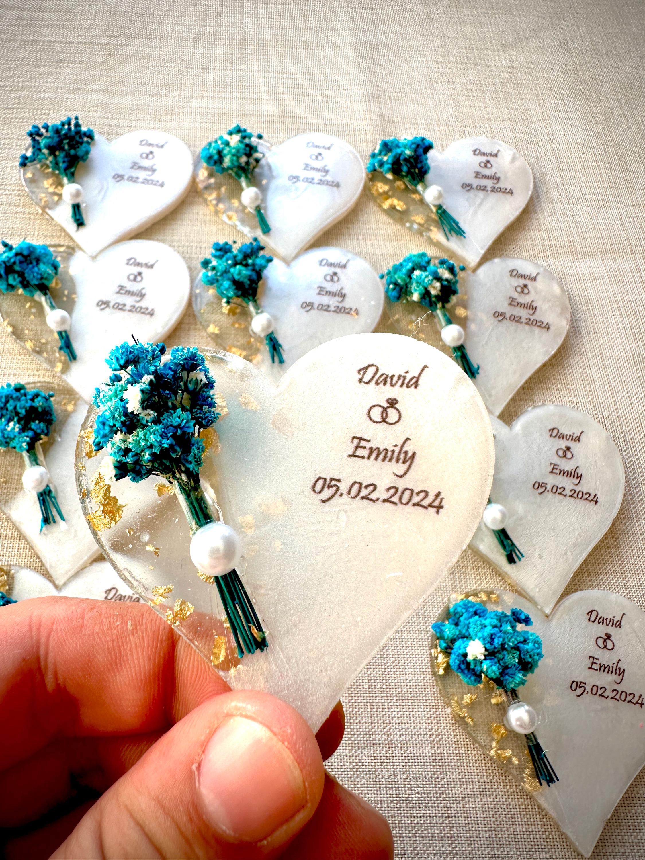 Personalized Magnet Favor, Epoxy Magnet, Engagement Gift, Bridal Shower Personalized Magnet Favor, Epoxy Magnet, Engagement Gift, Bridal Shower