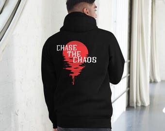 Sudadera con capucha Chase the Chaos / Sudadera unisex con cita motivacional / Sudadera estética de moda