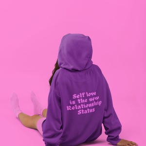 Selbstliebe Hoodie Ermächtigung Sweatshirt, Self-Care Hoodie, feministischer Hoodie, übergroßer ästhetischer Hoodie, Geschenk für psychische Gesundheit