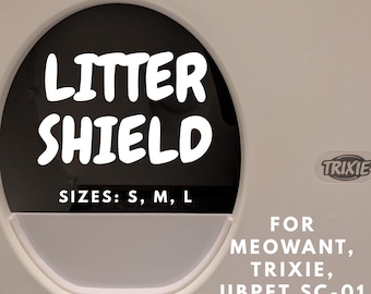 Meowant, Trixie, UBPet SC-01 Schutz für selbstreinigende Katzentoiletten - Verhindert Katzenstreu & Urin außerhalb der Toilette.