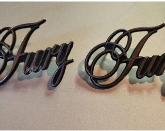 Etiquetas para matrículas de coches Plymouth Fury antiguos