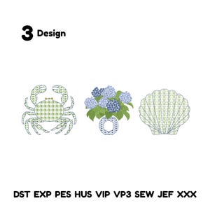 Summer Chinoiserie Monogram Vase Machine Embroidery Bundle Chinoiserie Hydrangeas Embroidery Hydrangea Vase Machine Embroidery Design
