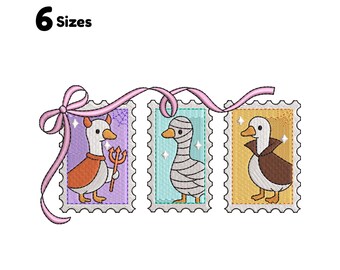Boo ghost goose embroidery designs halloween goose embroidery pattern halloween embroidery Spooky Goose embroidery Funny Goose Embroidery