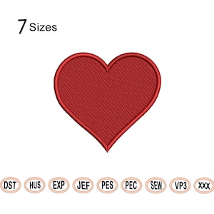 Herz Stickdatei | Herz Stickmaschine Stickmuster | Mini Herz Stickdatei | kleines Herz sofort download